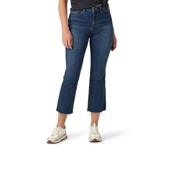 Lee Heritage Medium Wash High-Rise Kick Flare Jeans Size 6M - Picture 1 of 12